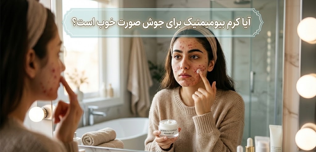 آیا کرم بیومیمتیک برای جوش صورت خوب است؟