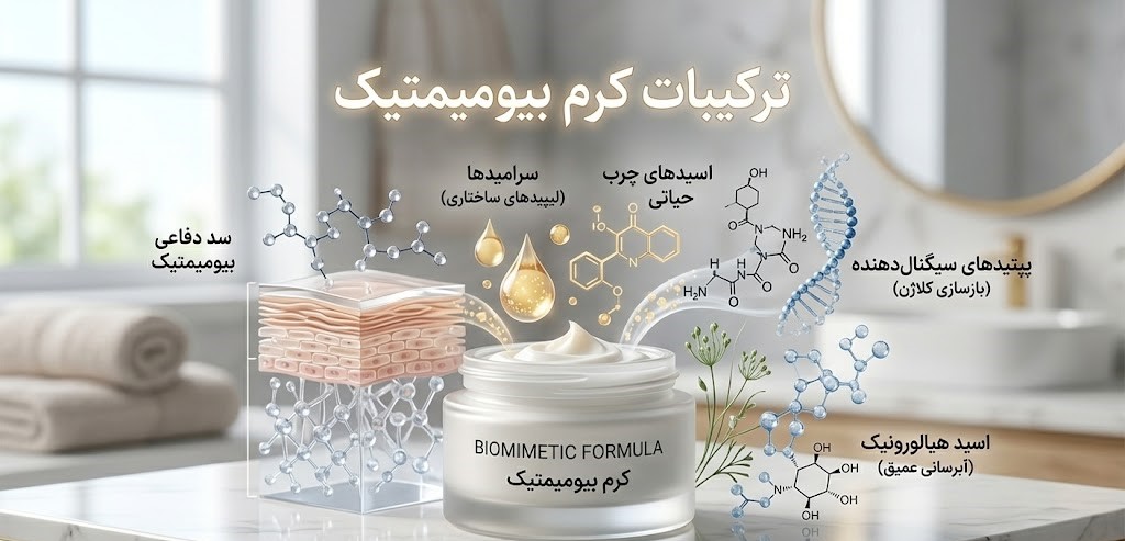 ترکیبات کرم بیومیمتیک